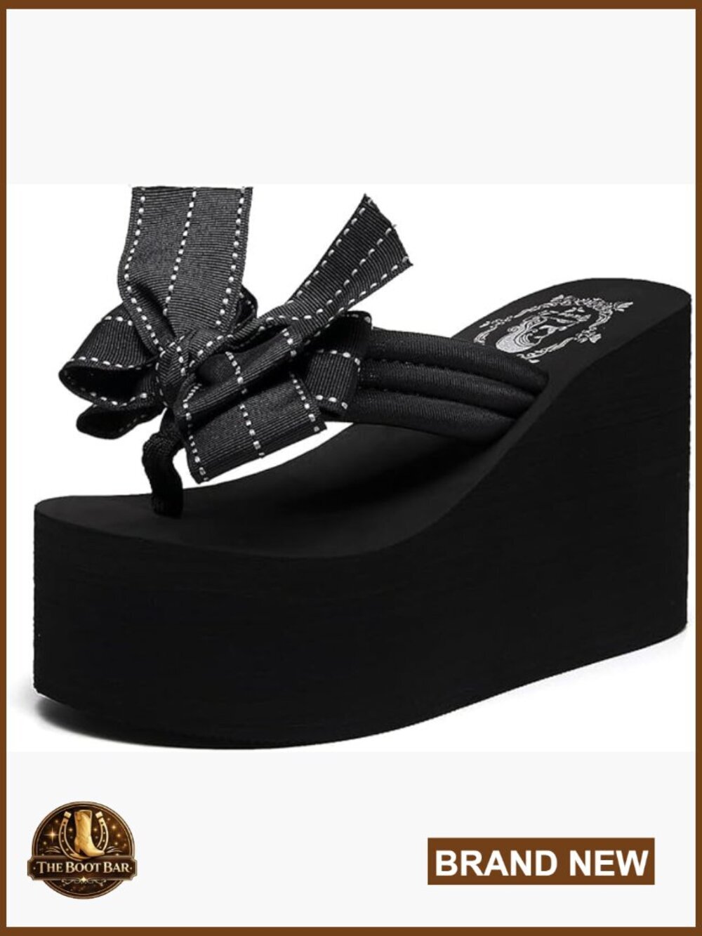Platform Wedge Flip Flops Chunky High Heel Sandals Thong Heeled Slippers